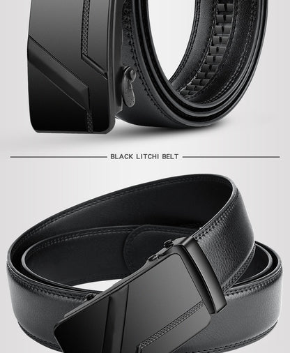 High Quality 105 150 140 130 160 170cm Large Plus Size Men's Belt Fashion Luxury Alloy Automatic Buckle Black PU Leather Belts