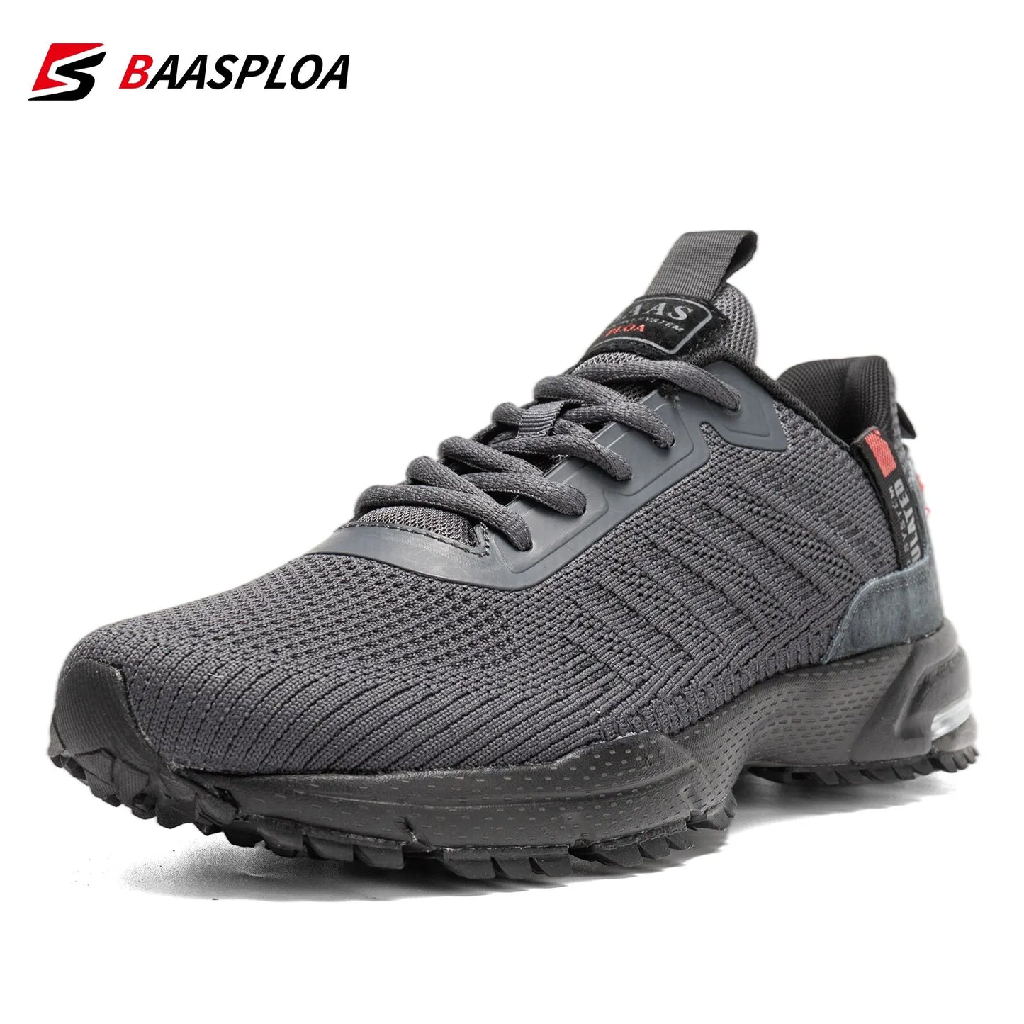 Baasploa Men Running Shoes Lightweight Sneakers Designer Sneaker Male Breathable Tennis Shoe Non Slip 2023 New Sport Shoes