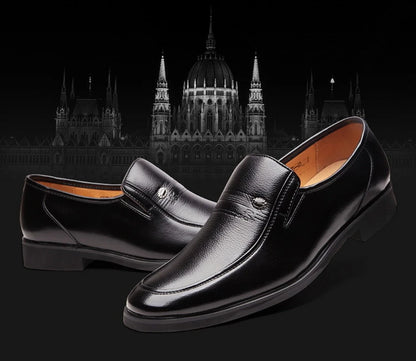 Leather Men Formal Shoes Luxury Brand 2022 Men's Loafers Dress Moccasins Breathable Slip on Black Driving Shoes Plus Size 38-44