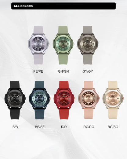 New Style Female Wristwatch NAVIFORCE Casual Sports Quartz Calendar Waterproof and Shockproof Watches for Women Clocks for Gifts