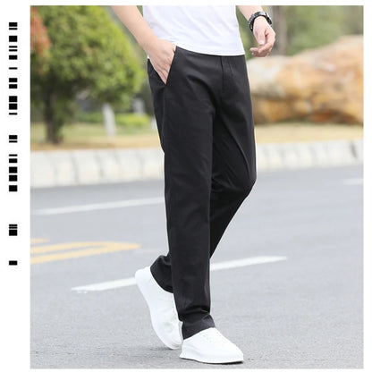 Men's High-Quality Chinos -Cotton Casual Trousers - Breathable Straight Pants (Sizes w28-w40)