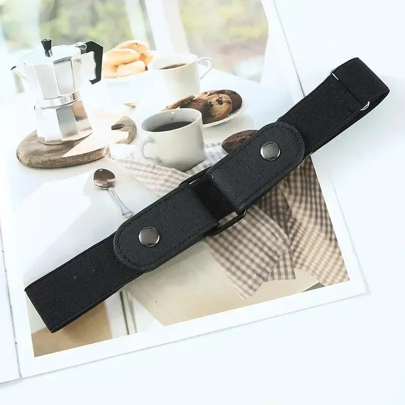 Invisible Elastic Lazy Belt Unisex Seamless Elastic Elastic Band Korean Style Trendy Ins Style Decorative Belt