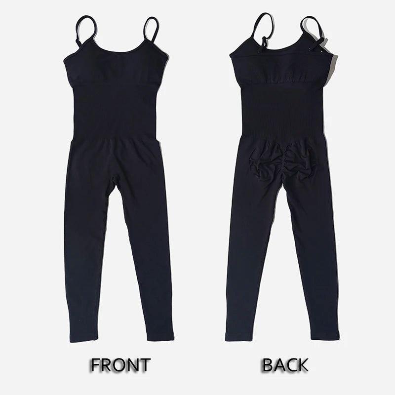 Women's Tracksuit Yoga Set Seamless Jumpsuits One Piece Fitness Workout Rompers Sportswear Gym Set Workout Clothes For Women