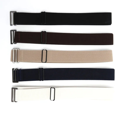 New Waistband Women Invisible Belt Buckle Plastic Comfortable Elastic Belt For Women Men Adjustable No Show Web Belt For Jeans