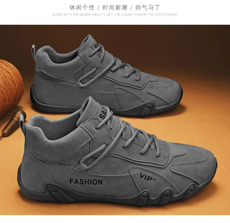 Men's outdoor sports hiking shoes four season new anti slip comfort work shoes fashion youth casual trendy shoes male's sneakers