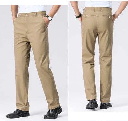 Mens Chino Pants Business Casual Dress Pants Spring Summer Autumn Trousers Lightweight Comfy Pants with Pockets