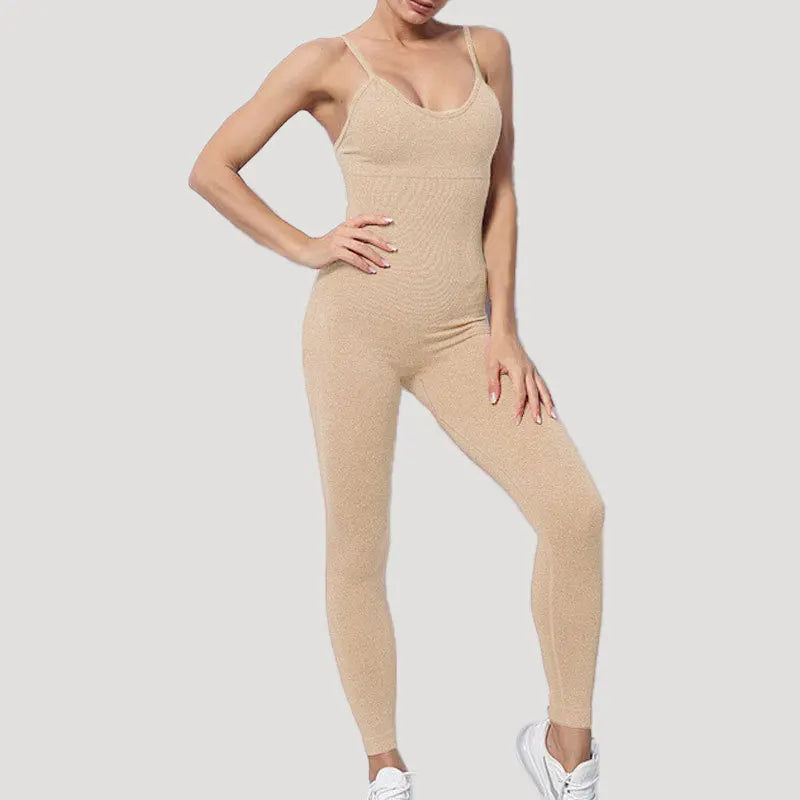 Women's Tracksuit Yoga Set Seamless Jumpsuits One Piece Fitness Workout Rompers Sportswear Gym Set Workout Clothes For Women