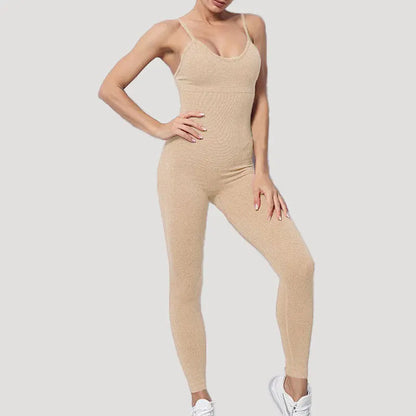 Women's Tracksuit Yoga Set Seamless Jumpsuits One Piece Fitness Workout Rompers Sportswear Gym Set Workout Clothes For Women