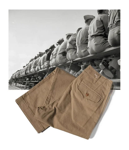 Bronson 1944 USMC Officer Chino Pants Straight-Leg Mens Military Trousers Khakis