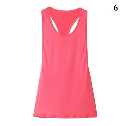 New Sports Overshirt Women's Fitness Sports Tank Top Back T-shaped Quick Dried Slim Sleeveless Running Tank Top Overcoat