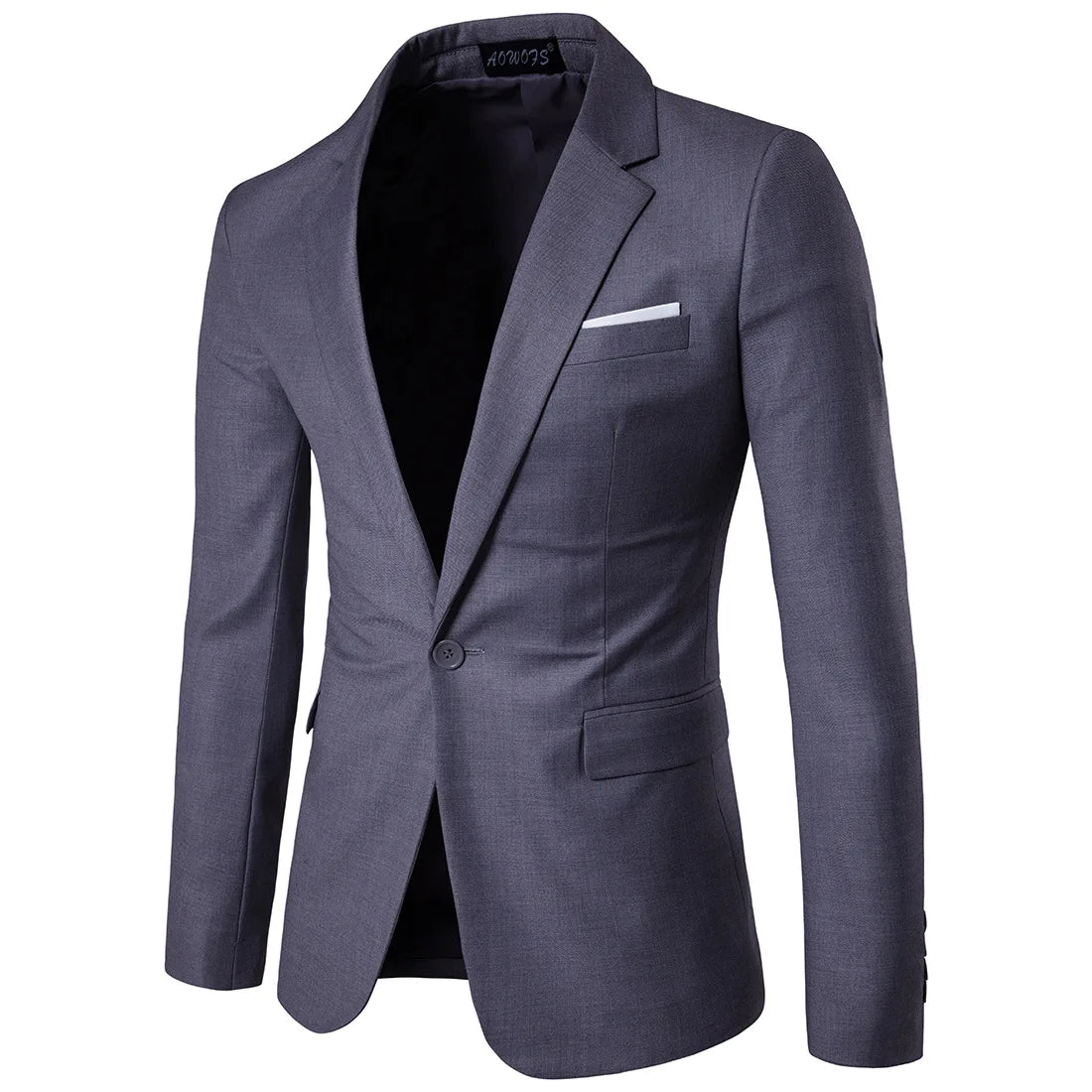 Business Casual Suit Man Best Man Wedding One Button Blazer Men's