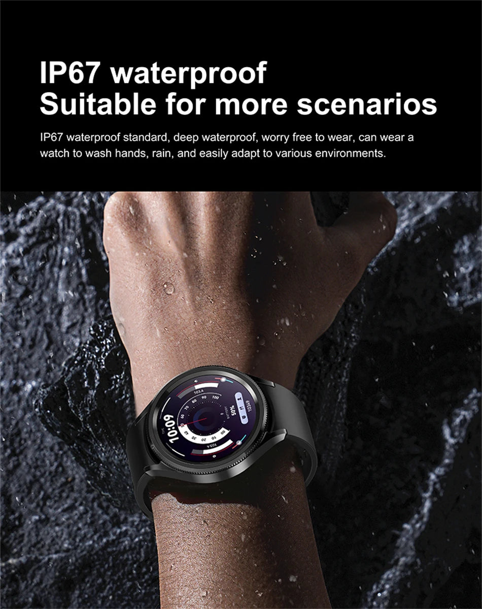 For Samsung Galaxy Watch 6 Classic Smartwatch Men's GPS Sports Fitness Women's Health Waterproof Bluetooth Call Smart Watch 2024