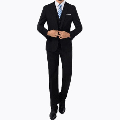 Blazer+Pants 2Pcs/set Men's Formal Blazer Jackets Coat Pants Tuxedos Wedding Slim Business Dress Suit Clothing for Man