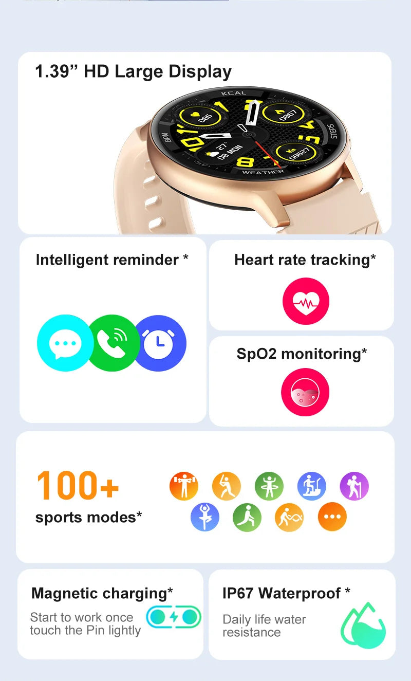 LIGE Bluetooth Call Smart Watch Women Custom Dial Steel Watches Men Sports Fitness Tracker Heart Rate Smartwatch For Android IOS