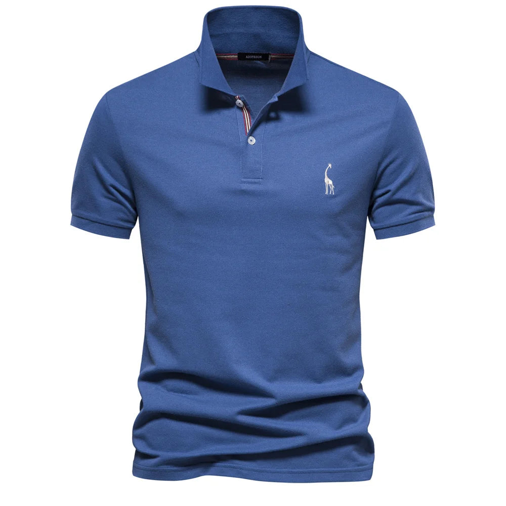 AIOPESON Brand Men's Polo Shirts Cotton Polo Shirts for Men Short Sleeve High Quantity Solid Polo Men New Summer Clothing