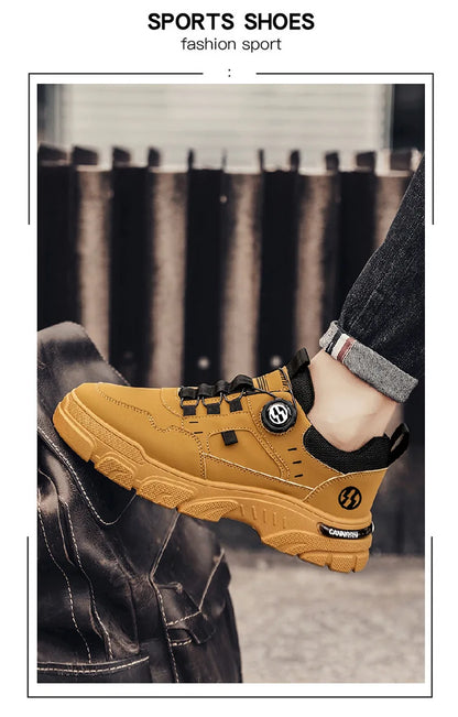 Autumn Mens Casual Shoes Leather Men's Sneakers Comfortable Soft Male Wark Board Shoes Platform Shoe for Men Кроссовки Мужские