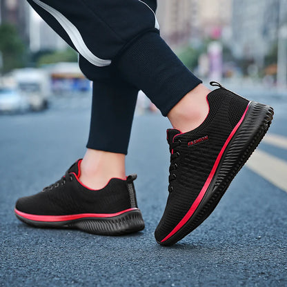 YRZL Sports Shoes for Men Shoes Sneakers Black Shoes Casual Men Knit Sneakers Breathable Athletic Running Walking Gym Shoes