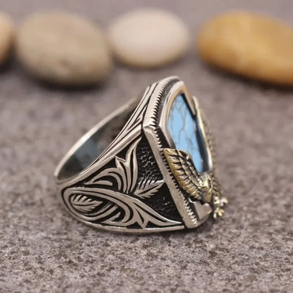 Men's Rings, Custom Creative Jewelry with Eagle Wings Flying