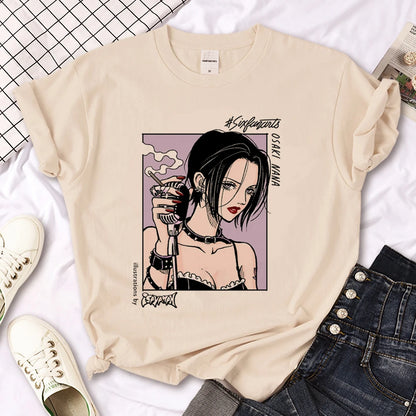 Nana t shirt women Japanese Tee girl designer comic funny clothing