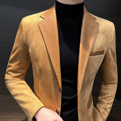 Men's Suit Jackets High Quality Slim Fit Male Blazer Thin New In Original Clothing Menswear Korean Style Coat Clothes Handsome