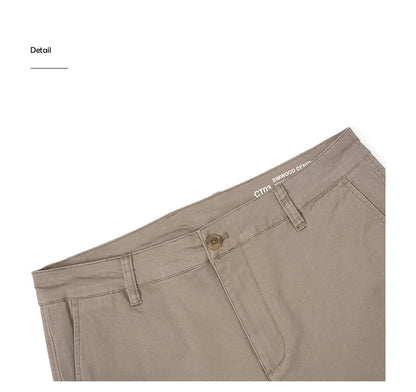 SIMWOOD 2024 Autumn New Comfortable Tapered Chinos Pants Men 250gsm Fabric Classical Trousers