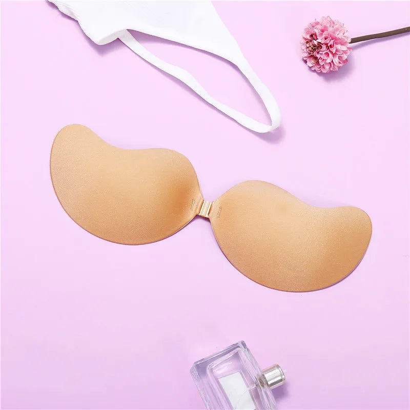 1PC Women's Solid Invisible Nipple Stickers Reusable Invisible Self Adhesive Silicone Bras Stickers Bra Nipple Covers Accessorie