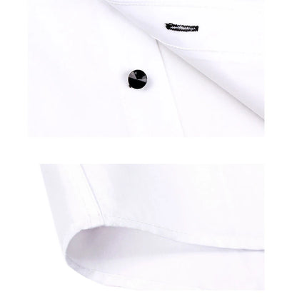 Men's Casual Shirt Long Sleeve Korean Trends Fashion Button-down Collared Shirt Business Dress Shirts Slim Fit Designer Shirts