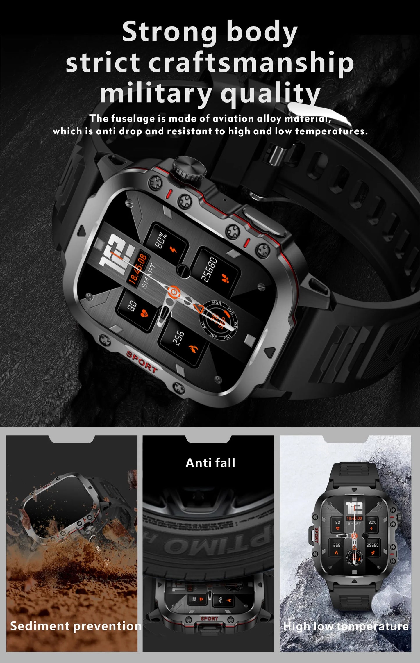 Original Men Smart Watch Bluetooth Call Fitness Clock 3ATM IP68 Swim Waterproof Sports Smartwatch for Women Xiaomi Android 2024