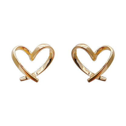 Quality Cute Heart Earrings For Women Jewelry Female Stud Earring Female Party Accessories Charm Princess 2022