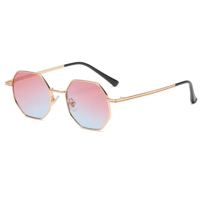 2024 New Fashion Metal Polygonal Sunglasses Classic Vintage Eyewear for Men Women INS Style Sunglasses Personalized Sun Glasses