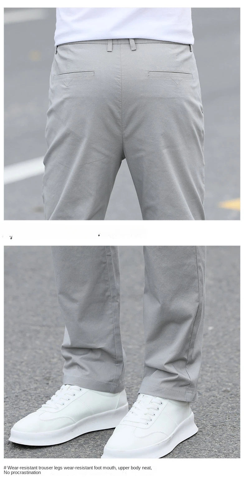 Men's High-Quality Chinos -Cotton Casual Trousers - Breathable Straight Pants (Sizes w28-w40)