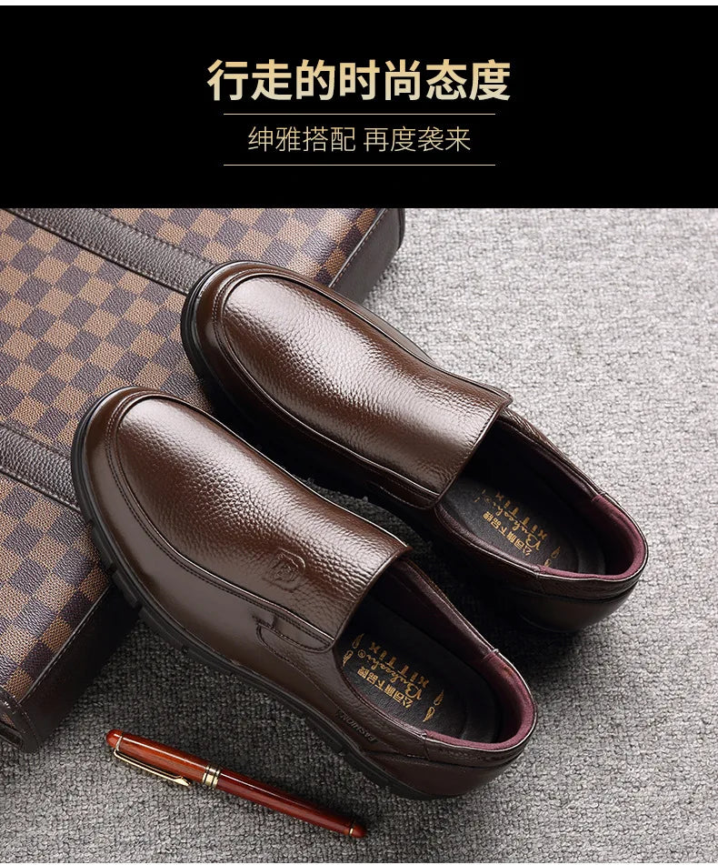 Genuine Leather Handmade Shoes 2023 Casual Shoes For Men Flat Platform Walking Shoe Outdoor Footwear Loafers Breathable Sneakers