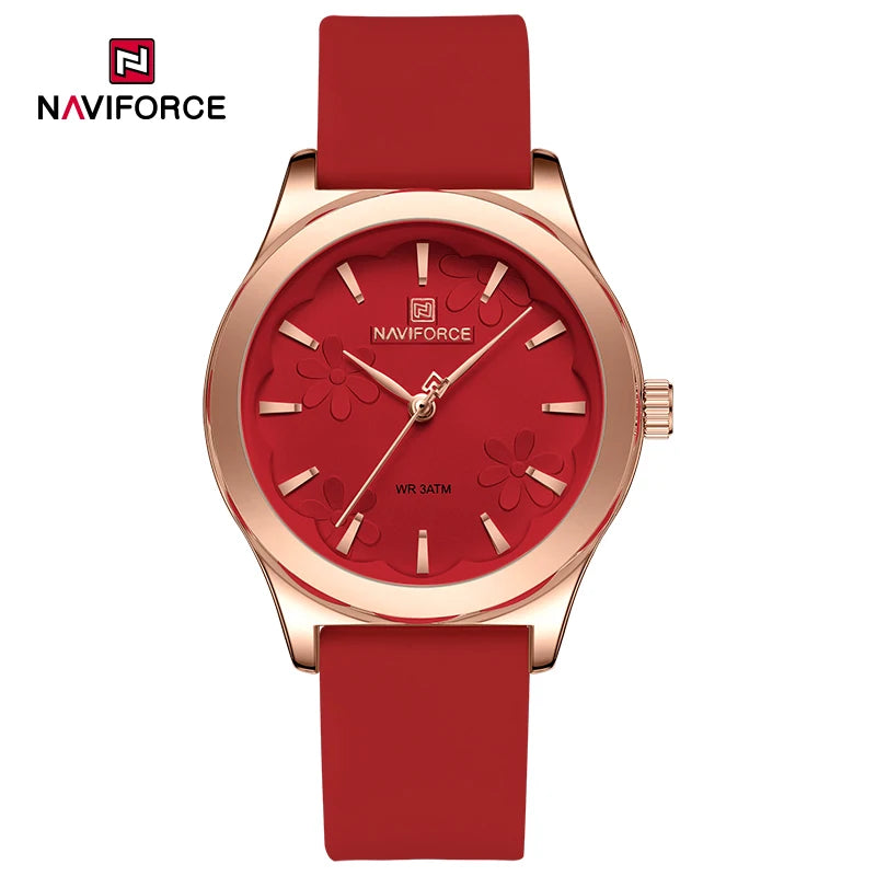 2024 NAVIFORCE New Female Fashion Elegant Wristwatch Quartz Waterproof and Shockproof Watches for Women Clock Reloj Mujer NF5051