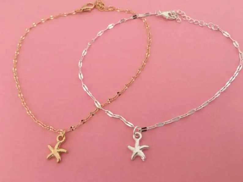 New Fashion Starfish Female Anklets Barefoot Sandals Foot Jewelry Leg New Anklets on Foot Ankle Bracelets Women Leg Chain Gifts