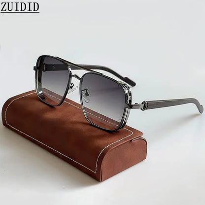 2025 Sunglasses For Men Square Sunglasses Women Trendy Luxe Vintage Fashion Glasses Retro Steampunk Shades Gafas De Sol Hombre