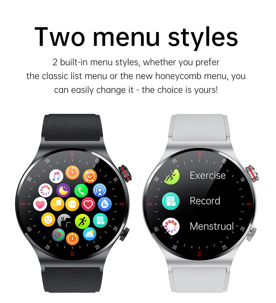 LIGE ECG+PPG Bluetooth Call Smart Watch 2025 Men AMOLED Full Touch Sports NFC Watches Men Smartwatch Waterproof For Android Ios