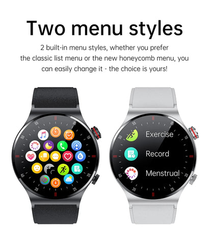 LIGE ECG+PPG Bluetooth Call Smart Watch 2023 Men AMOLED Full Touch Sports NFC Watches Men Smartwatch Waterproof For Android Ios