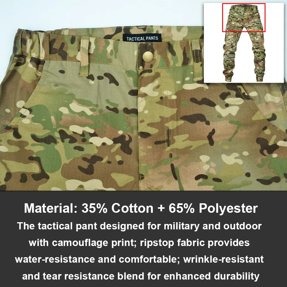 Mege Tactical Joggers Outdoor Ripstop Cargo Pants Working Clothing Hiking Trousers Men's Streetwear