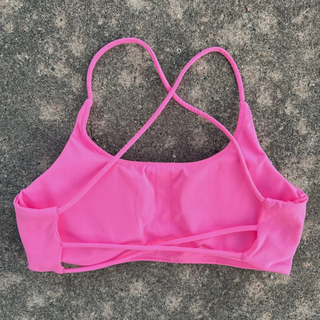 Solid Color Tight Comprehensive Training Women Fitness Bra Cross Back Yoga Underwear Gym Sport Top Hollow Back Push Up Chest Pad