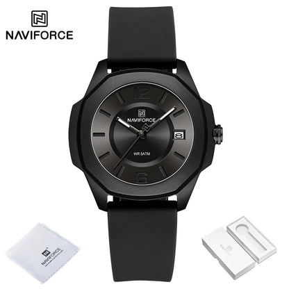 New Style Female Wristwatch NAVIFORCE Casual Sports Quartz Calendar Waterproof and Shockproof Watches for Women Clocks for Gifts