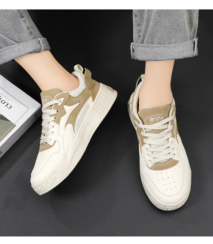 New Autumn Men's Sneakers Men's Comfortable Platform Shoes 2023 Trend Lace-up Vulcanized Shoes White Casual Sneakers Zapatillas