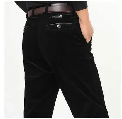 Corduroy pants loose joggers middle-aged men dad installed in autumn and winter 2025 men's casual Trousers for men streetwear