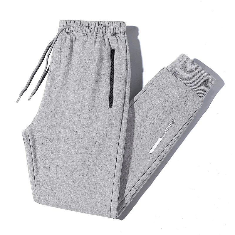 2024 Men's Pant Fleece Lined Brushed Warm Sport Sweatpants Male Winter Jogger Trouser Sweat Sportswear Big Size Large Plus Thick