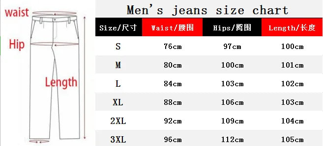 2025 New Men's Stretchy SKinny Jeans Solid Color Slim Fit Casual Pants Fashion Mens Designer Clothes Streetwear Denim Trousers