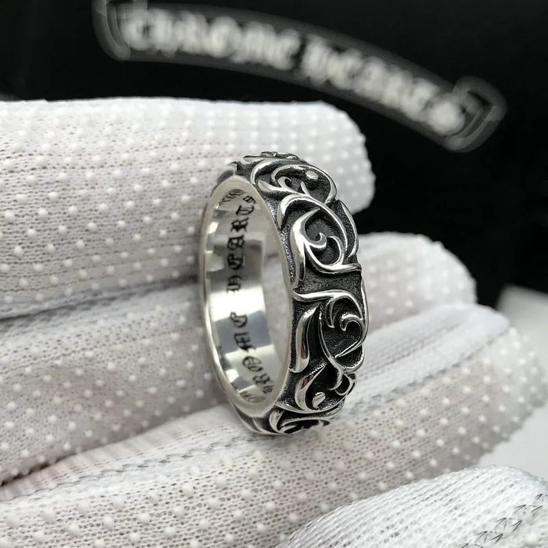 New Vintage Totem Engraved Inner Ring Size Adjustable Ring