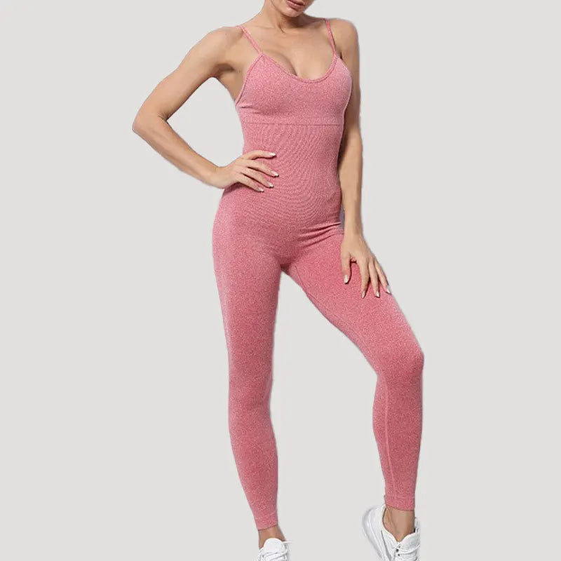 Women's Tracksuit Yoga Set Seamless Jumpsuits One Piece Fitness Workout Rompers Sportswear Gym Set Workout Clothes For Women