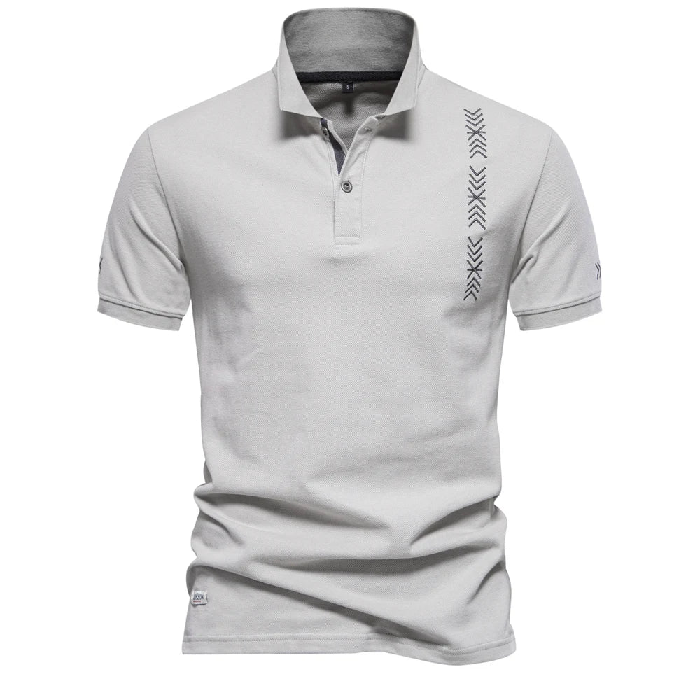 2024 New Summer 100% Cotton Polo Shirt for Men Brand Quality Embroidery Short Sleeve Mens Polos