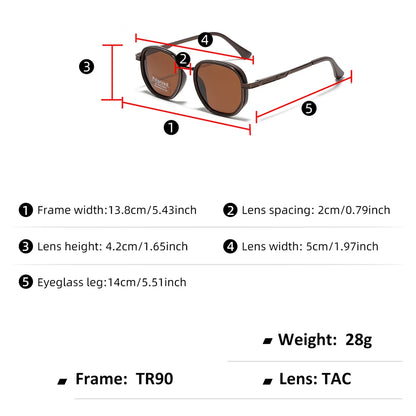 Peekaboo male polarized sunglasses for women TR90 unisex square sun glasses for men half metal TAC summer accessories 2024