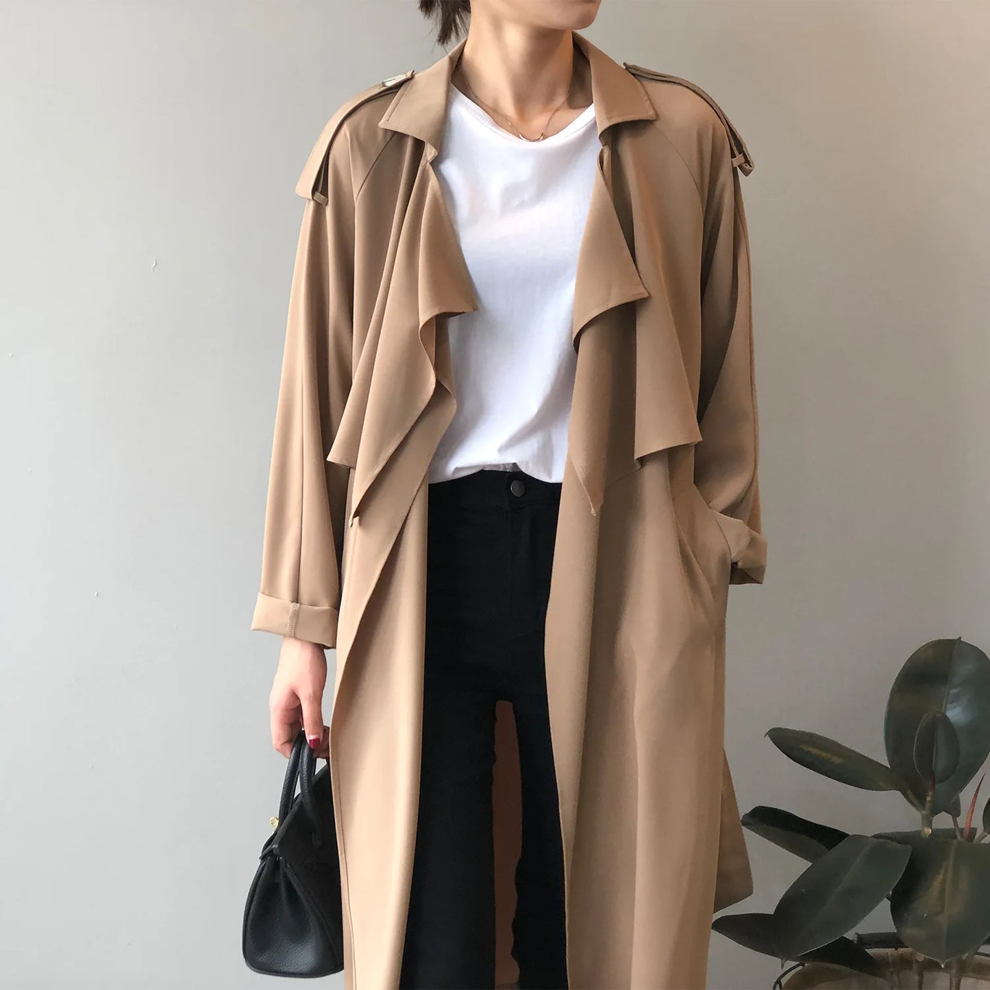 Winter Women Coat Female Trench Jacket Vintage Maxi Classic Long Trench Women Coat Oversize Female Windbreaker Blazers  Coat