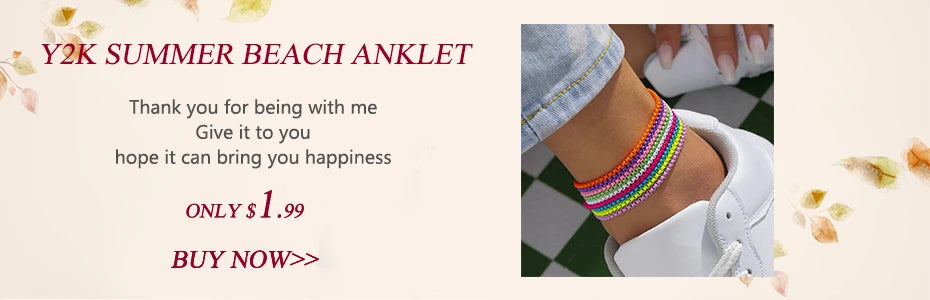 Ingemark Adjustable Chain Anklet Bracelet for Women Vintage Fashion Simple Thin Chain Anklet Female Foot Beach Jewelry 2022 Gift